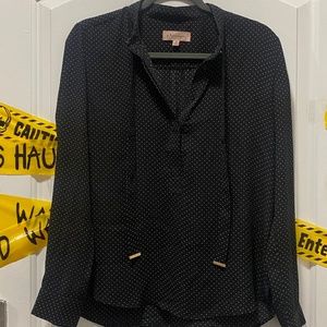 PHILOSOPHY polkadot button down shirt Medium